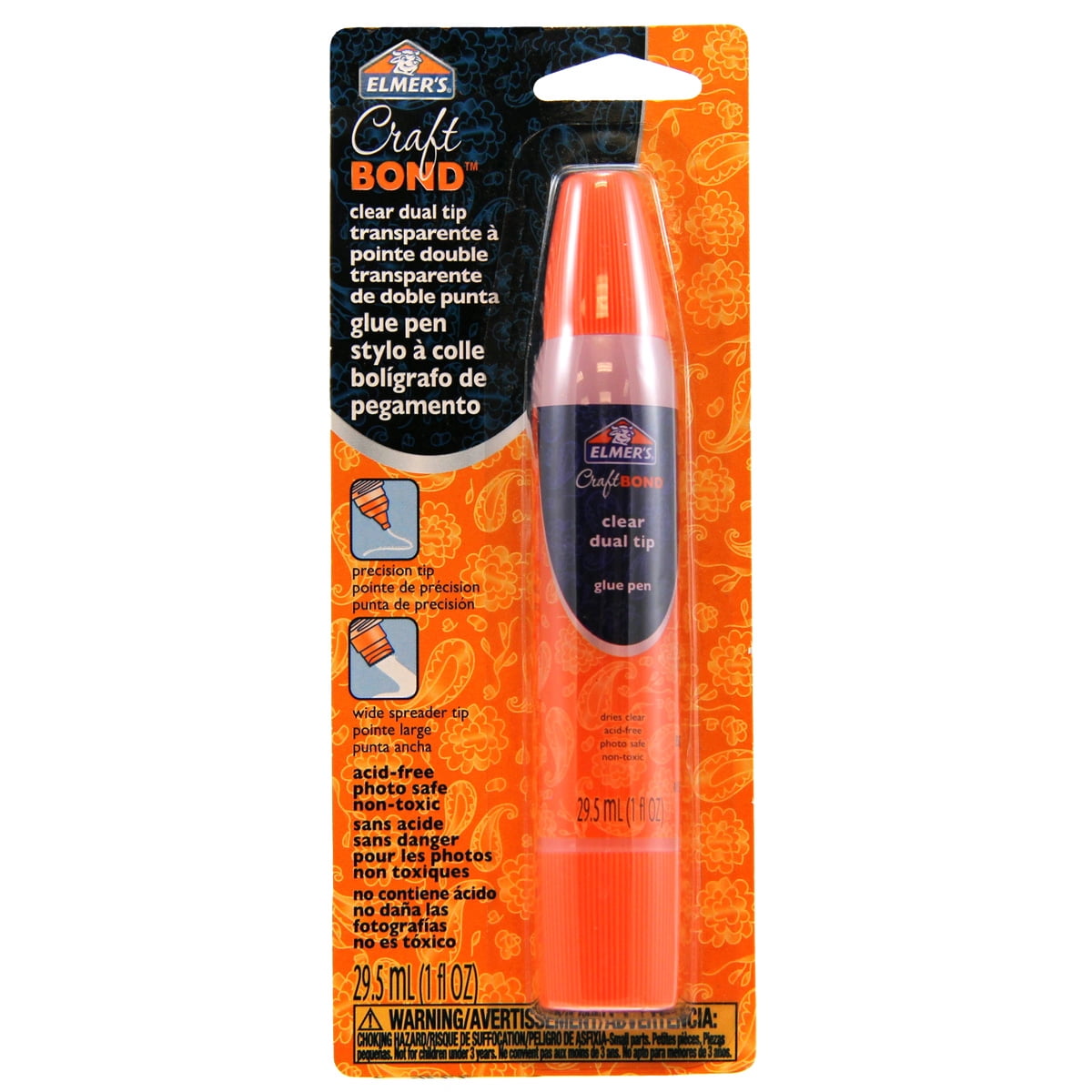 Elmer’s CraftBond Clear Dual Tip Glue Pen, 12 Pack