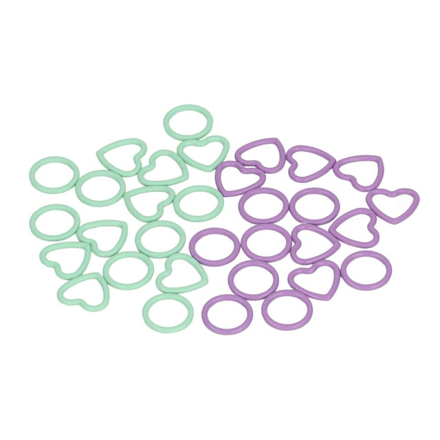 Crochet Point Marqueur Kit, Marqueurs de Point à Tricoter 32Pcs Ronde Type de Cœur pour la Couture