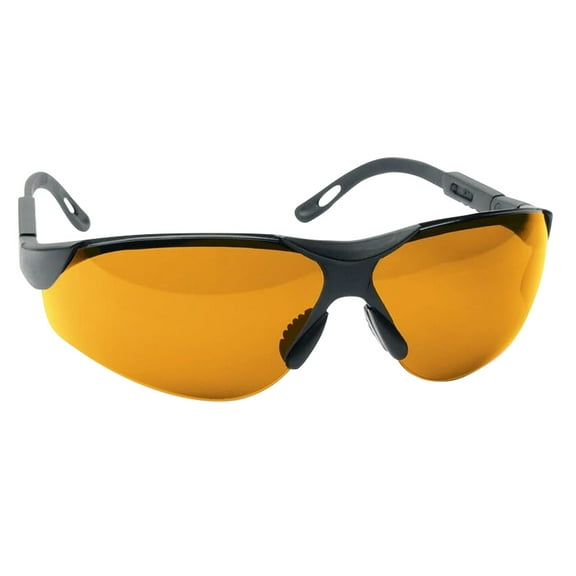Walkers GWPXSGLAMB Shooting Glasses Elite Shooting/Sporting Glasses Black Frame Polycarbonate Amber Lens