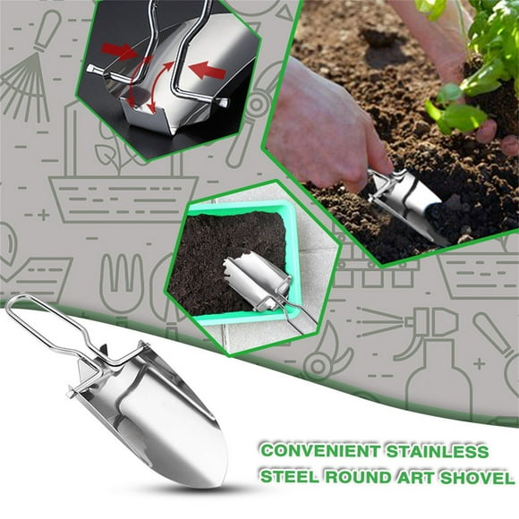 Black and Friday Clearance Sale Deal cuyhtdup Stainless Steel Folding Shovel Survival Spade Garden Tool Hiking Trowel