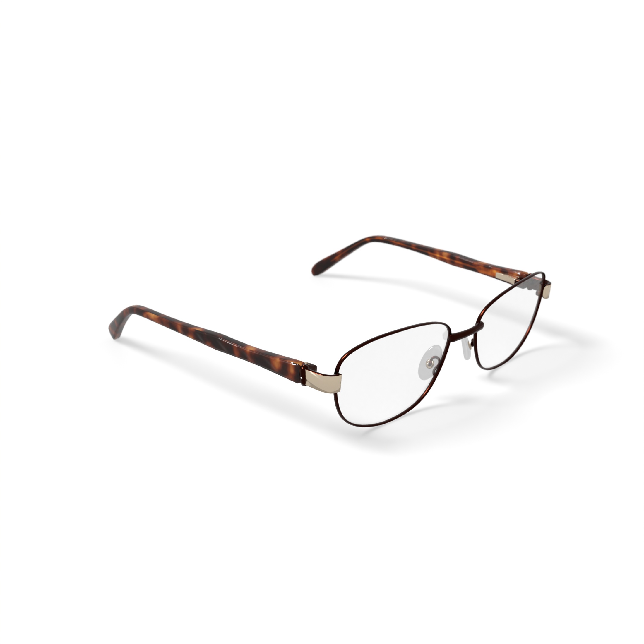 Walmart Women's FM17172 Oval Prescription Eyeglasses with Case, Brown