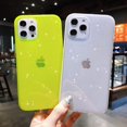 thumbnail image 4 of Compatible with iPhone 12 Pro Case Bling Clear Glitter Sparkle Case for Women Cute Slim Soft Silicone Gel Phone Case Flexible Cellphone case for iPhone 12/12 Pro 6.1" 2020 Purple (Green), 4 of 7