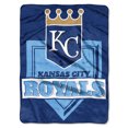 thumbnail image 1 of Kansas City Royals Blanket 60x80 Raschel Home Plate Design, 1 of 3