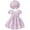Purple, variant on Size 6 Girls Clothes Toddler Girls Summer Short Sleeved Rose Print Sweet Bow Dress Princess Dress With Hat Girls Shirts Size 7-8 Girls Outfits Size 6 Girls Clothes Size 7(Pink,4Y)