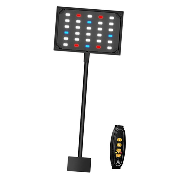 Luz LED para acuario con clip, cabezal giratorio de 360 degree, flexible, 120 degree Ancho 12 cm