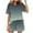 Gray, variant on Lounge Sets for Women Trendy Gradient Tracksuits Short Sleeve Tops Wide Leg Shorts Loose Fit Loungewear Sets with Pockets