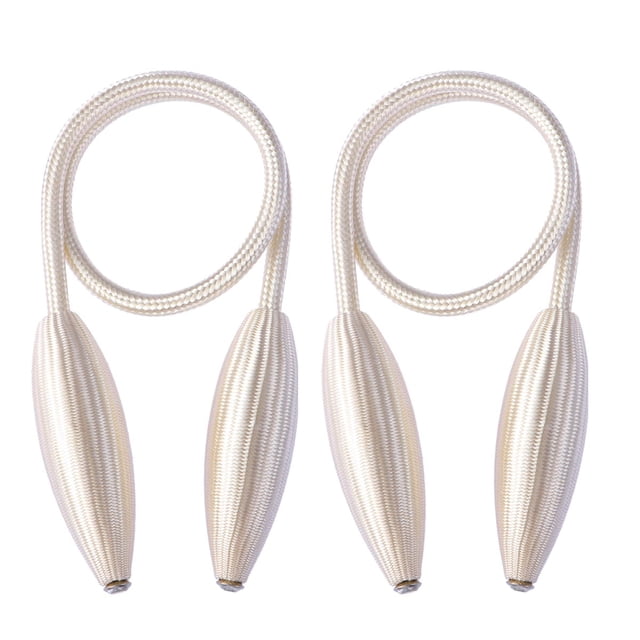 2 alzapaños decorativos para cortinas (beige)