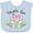 AE-Light Blue, variant on Inktastic Yaya's Girl Heart Flowers Girls Baby Bib