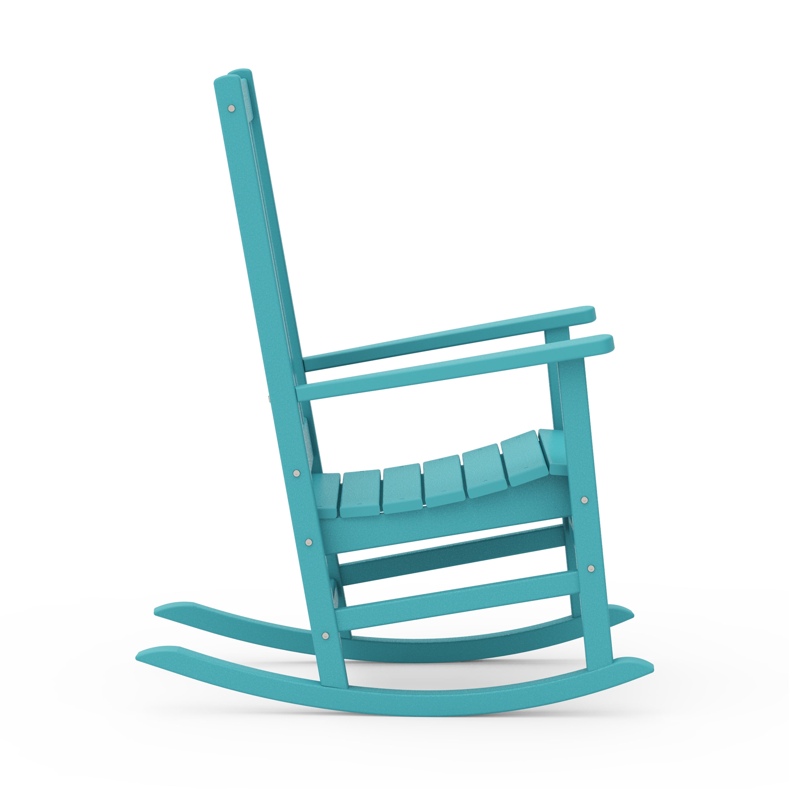 Better Homes & Gardens by POLYWOOD Southlake Outdoor Rocking Chair, All-Weather HDPE, Patio Seat, Aruba