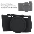 thumbnail image 3 of Silicone Camera Protective Case, Soft Stretchable Cover Skin for  RX100 III IV V M3 M4 M5, Black, with Easy Access to Buttons, for Outdoor Use, 3 of 7