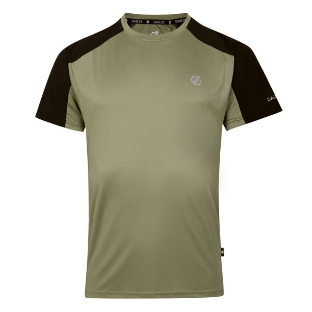 Dare 2B - Camiseta Discernible III para Hombre (Aceite Verde, Negro)