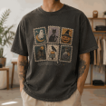 thumbnail image 5 of Lotusprint LLC Halloween Stamps Classic Unisex T-Shirt Comfort, Ghost Cat Pumpkin Graphic Tee, 5 of 5