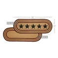 thumbnail image 5 of VHC Brands Americana Primitive Potomac Stencil Stars Jute Runner, Burgundy, 13x36, 5 of 11