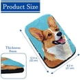 thumbnail image 4 of Corgi Soft Comfortable Furry Printed Car Armrest Mat Cover Accessories Pad 12.5x8.2 Inch, 4 of 6