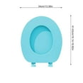 thumbnail image 3 of Oval Toilet Seat,Elongated Toilet Seat,Soft Toilet Seat,Thick Foam Padded Comfort Bathroom Seat, Universal Fit Easy Install Soft Close Replacement Toilet Lid, Durable Household Bathroom Accessory, 3 of 8
