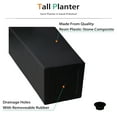 thumbnail image 6 of Vucunty Tall Planter Outdoor Indoor, Large Resin Plant Pots for Trees Flowers (Black, 28 inch - 2 Pack), 6 of 6