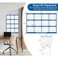 thumbnail image 2 of Year Calendar Wall 2026 - Large Laminated Dry Erase Reversible Poster | 12-Month Planner for Office College Fitness (Blue), 2 of 7