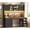 Black+Brown, variant on 55.1" Farmhouse Computer Desk with 3 Drawers and Storage Shelves, Home Office Desk with Hutch and LED Lights