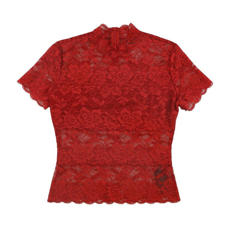 Guess red blouse discount