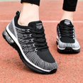 thumbnail image 7 of KANG Fashion Women's Two-Tone Mesh Lace-Up Sneakers, Breathable Lightweight Running Shoes, Casual and Comfortable Athletic Footwear for Daily Walking Black 42, 7 of 7