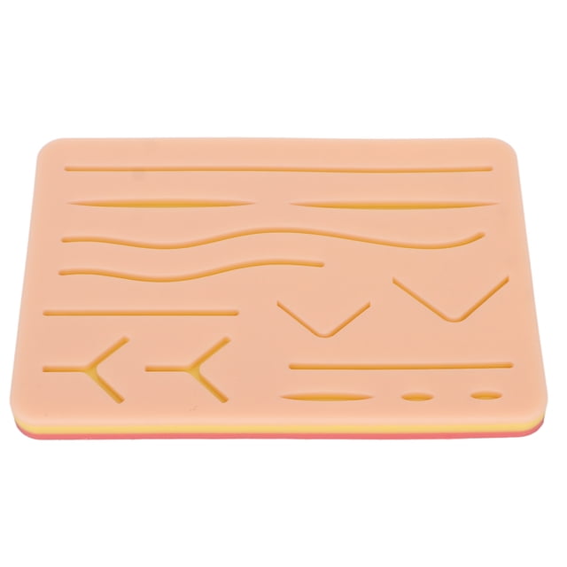 Suture Practice Skin Pad, Simulació del Modelo de Piel de Capacitación Médica Simulaciód de Silicona Portátil para Enfermeras para la Escuela