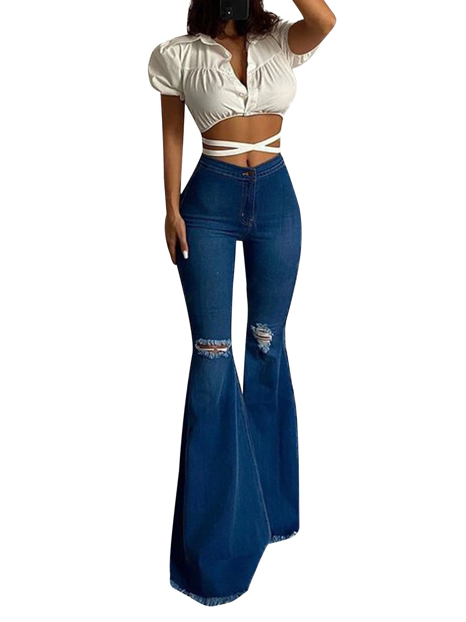Womens Clothing Jeans Flare and bell bottom jeans FRAME Denim Pants in Blue 