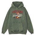 thumbnail image 3 of Sudadera con capucha del equipo de fútbol de Chicago con lavado desgastado retro para hombre, ropa de calle de gran tamaño, sudadera holgada de hip hop, sudadera con capucha 100 % algodón, 3 of 5