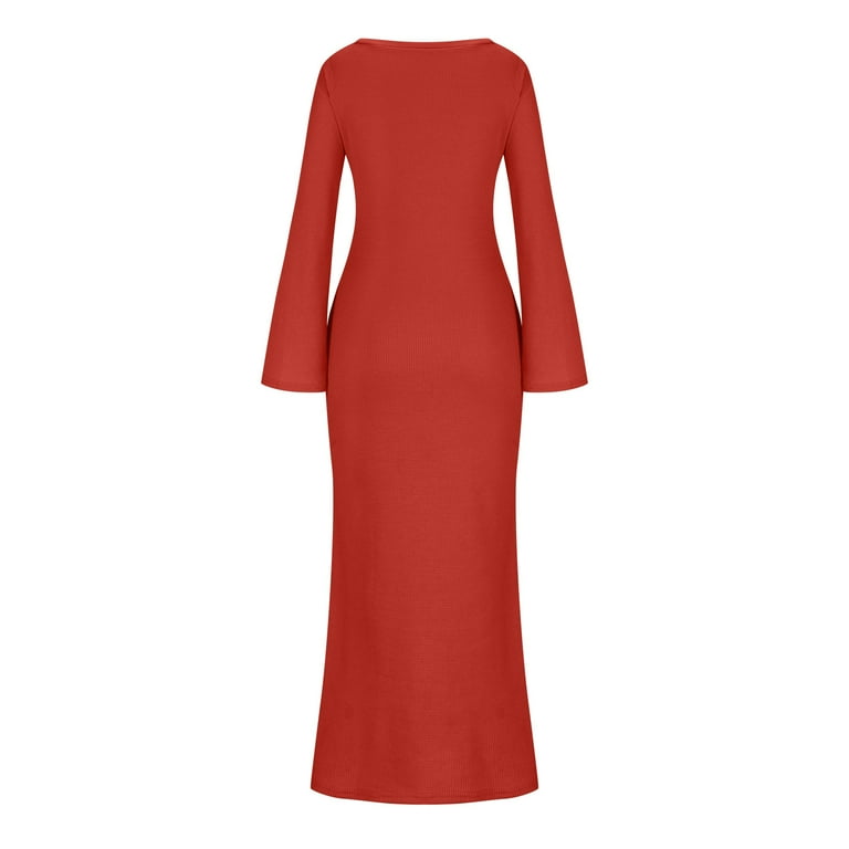 SELONE Winter Wedding Guest Dresses for Women Elegant Dresses Long Sleeve  Formal Cocktail Dresses Maxi Rehearsal Dinner Dress Off the Shoulder Evening  Dresses Bodycon Formal Prom Dresses Party Dresses - Walmart.com