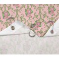 thumbnail image 5 of S4Sassy Pink Floral Damask Floral Bathroom Decor Shower Waterproof Curtain Drapes Resistant-60 x 75 Inch, 5 of 6