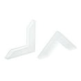 thumbnail image 1 of Unique Bargains PP Corner Protector L Shape 33x4mm for Ceramic, Glass, Metal Sheets White 36 Pack, 1 of 5