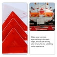 thumbnail image 4 of Shisuyan 10pcs Car Reflectors Truck Plastic Reflectors Car Triangle Warning Reflectors, 4 of 8