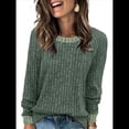 thumbnail image 1 of Camisas de Larga para Mujer, Suéteres, Conjuntos de Otoño, Bloques de Color, Ropa de Invierno, Elegantes, Informales, Suaves. Verde S, 1 of 7