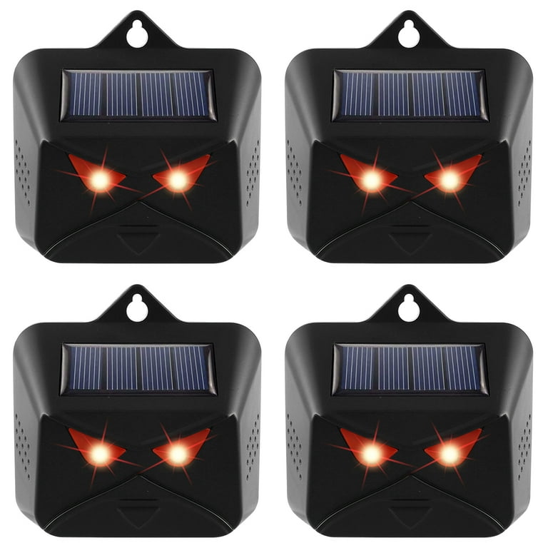 4pcs Solar Powered Animal Repellent IP44 Waterproof Animal