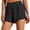 Black, variant on WrongDuck Womens 3" Athletic Running Shorts - 2 in 1 Quick Dry Split Workout Gym Shorts with Liner Phone Pockets