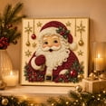 thumbnail image 2 of 12x12 Inch Christmas Pearl Diamond Painting Kit with Frame, Beginner Adult DIY Bead Art Craft, Holiday Home Wall Decoration Gift, 2 of 2