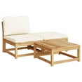 thumbnail image 4 of vidaXL 6 Piece Patio Lounge Set with Cushions Solid Wood Acacia, 4 of 8