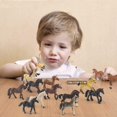 thumbnail image 2 of Figura de juguete Divwa en miniatura con forma de poni realista, 18 unidades, 2 of 8