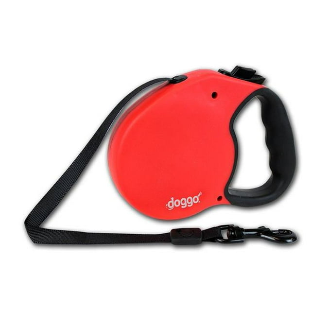 Pet Adventures Worldwide 224046 Laisse Rétractable pour Chien de 16 Pieds avec Poignée Douce - Rouge