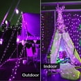 thumbnail image 4 of Cadena de luces moradas, 800 LED, 100 m, cadena de luces moradas, 8 modos, temporizador, enchufable, impermeable, interior, exterior, luces navideñas moradas para Halloween, Navidad, jardín, 4 of 5
