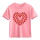 thumbnail image 1 of Blusas y camisas de manga corta con cuello redondo para niños y niñas, camisetas gráficas de manga corta, blusas con estampados bonitos para la temporada escolar., 1 of 9