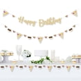 thumbnail image 2 of Big Dot of Happiness 70's Disco - 1970s Disco Fever Party Letter Banner Decor - 36 Cutouts & No-Mess Real Gold Glitter Happy Birthday Banner Letters, 2 of 8