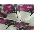 thumbnail image 3 of Ambesonne Peony Quilted Bedspread Set 3 Pcs, Floral Leaves Pattern Print, Twin, Forest Green Magenta, 3 of 4