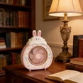thumbnail image 4 of Qholemyo Cute Bunny Cake Shaped Mini Desk Fan Rechargeable Small Cooling Fan For Youth Bedroom Office Decor, 4 of 6