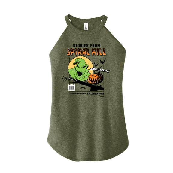 Disney - The Nightmare Before Christmas - Spiral Hill, Halloweentown - Juniors High Neck Tank Top