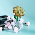 thumbnail image 3 of Sunflower Crystal Figurine Glass Bouquet Flower Collectible Ornament Table Decor, 3 of 4