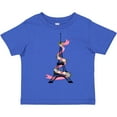 thumbnail image 3 of Inktastic Eiffel Tower in Paris with Flowers and Pink Banner Boys or Girls Toddler T-Shirt, 3 of 5