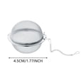 thumbnail image 3 of Mohdy Extra-Fine Mesh Tea Ball, Tea Holder Loose Leaf Tea Steeper, Premium Tea Infusers for Loose Leaf Tea - Upgraded Tea Strainers and Tea Balls for Flavoring Herbal Spices and Seasonings, 3 of 3