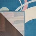 thumbnail image 3 of Nourison Grafix 3'9"X5'9" (4' x 6') Blue Multi Colored Area Rug Retro Contemporary Geometric by Nourison, 3 of 10