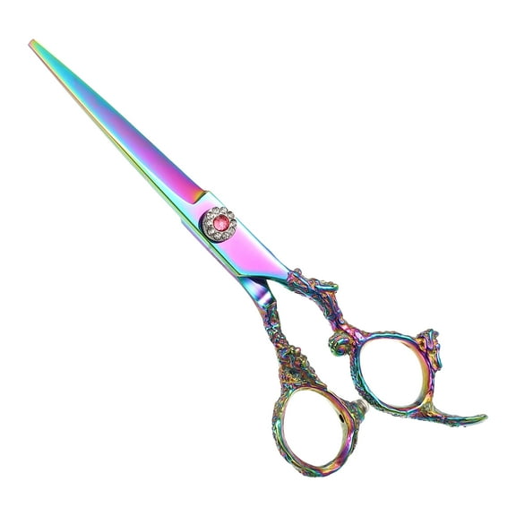 Unique Bargains Hair Scissors Hair Cutting Scissors Stainless Steel Razor 6.7"