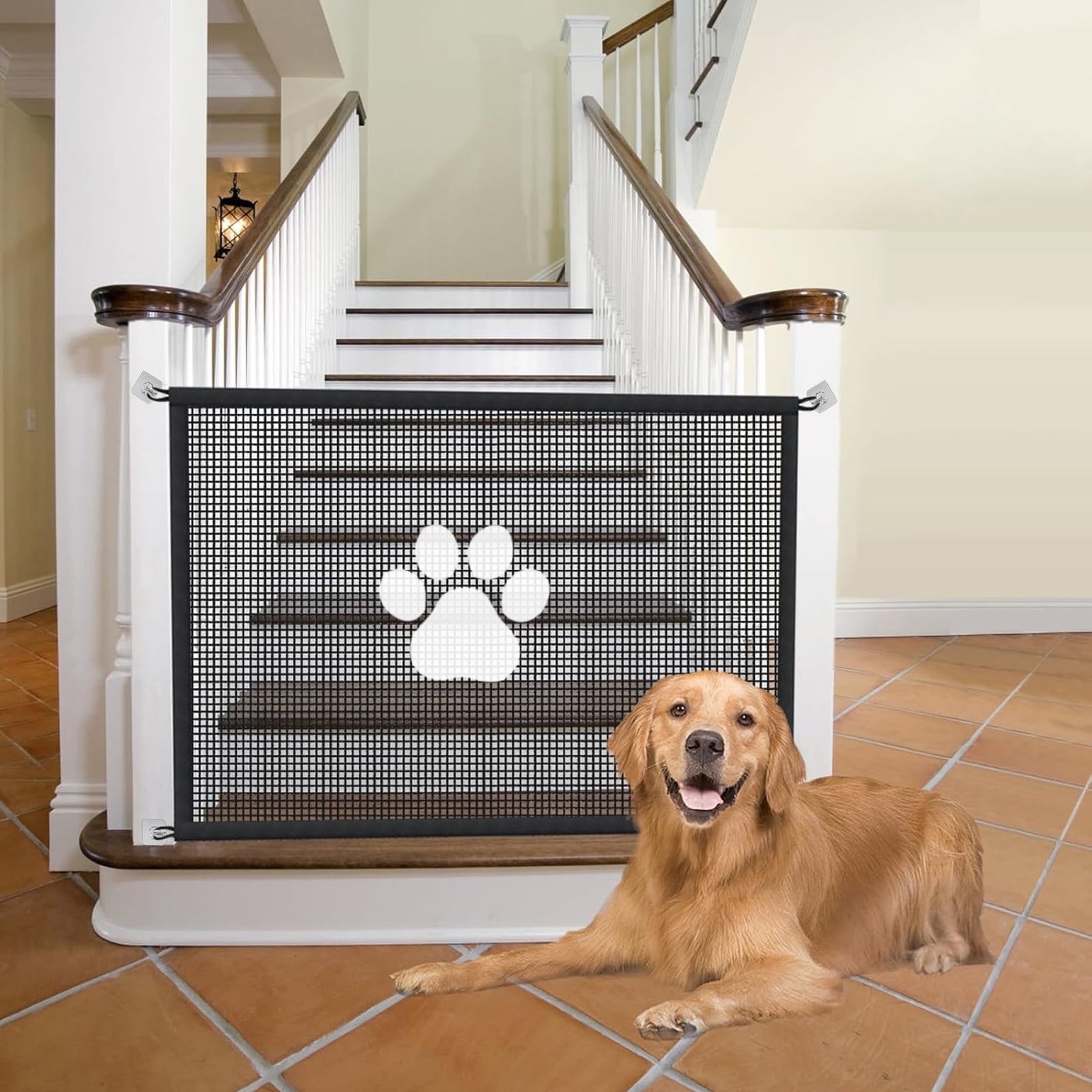 AKC Wooden Carved Pet Gate